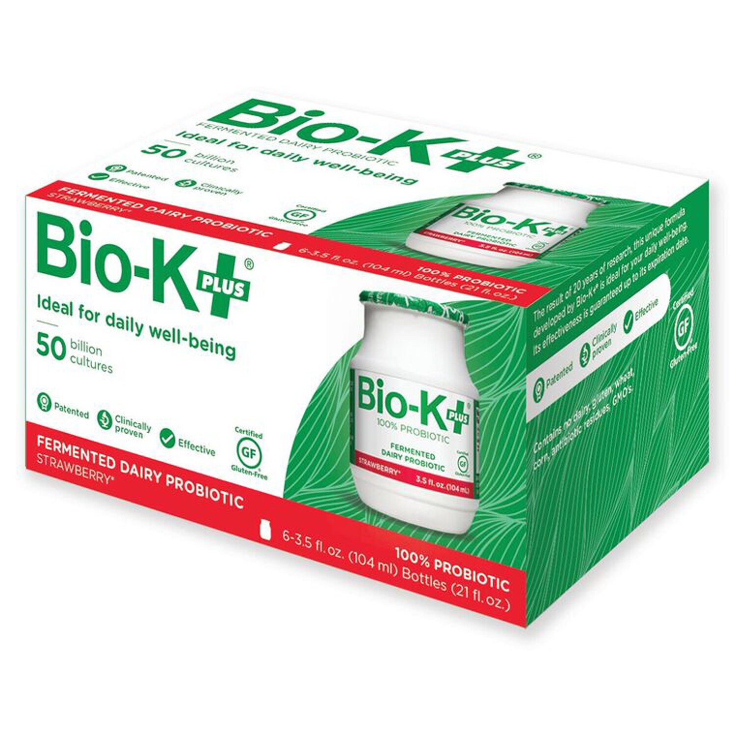 Bio-K Plus Fermented Dairy Probiotic, Strawberry