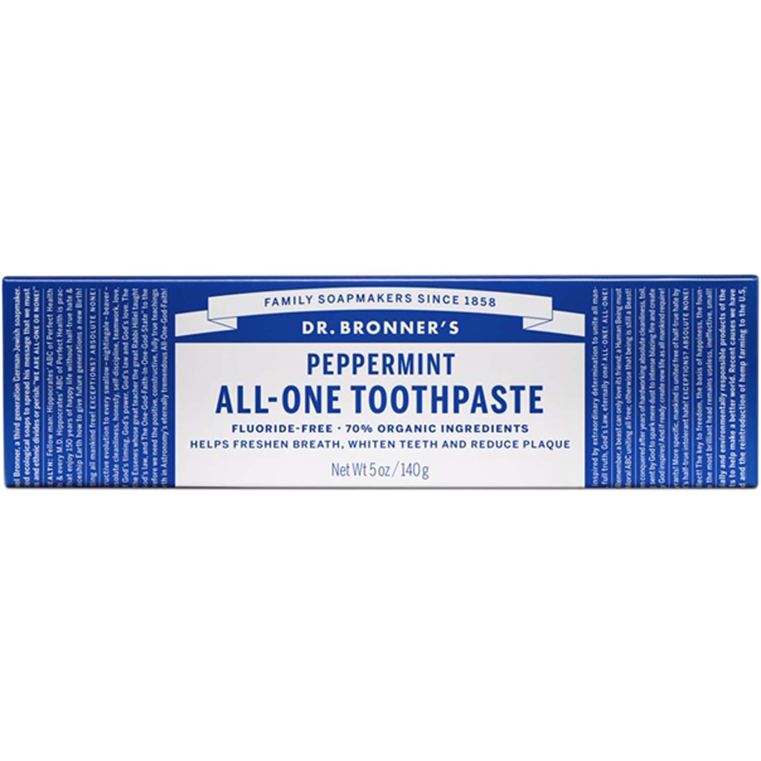 Dr. Bronner's All-One Toothpaste, Peppermint