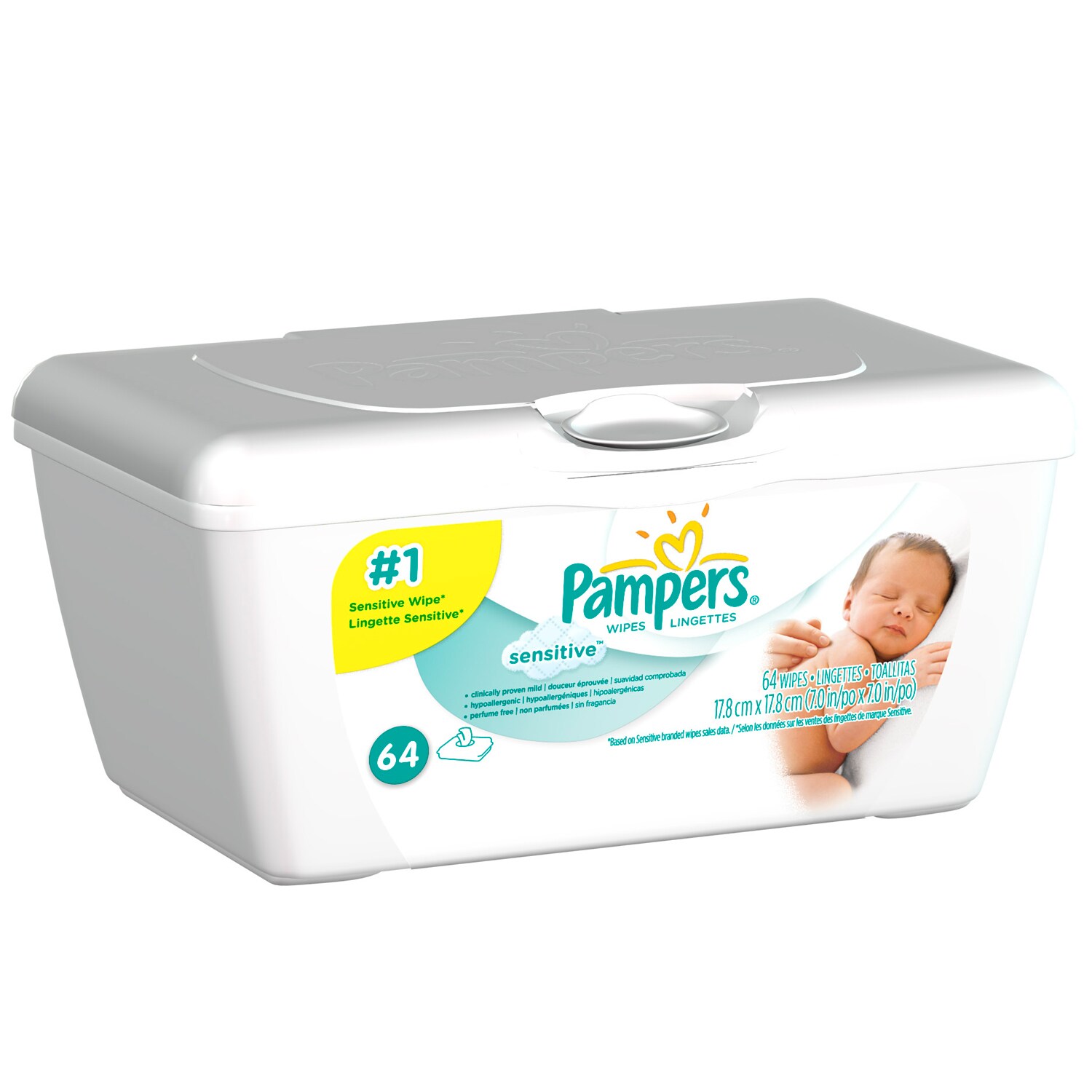 Pampers Sensitive Wipes Tub 