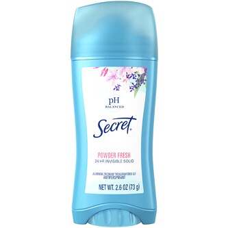 Secret Invisible Solid Antiperspirant and Deodorant, Powder Fresh