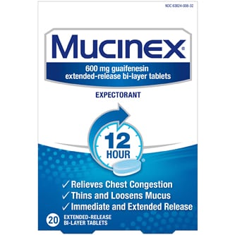 Mucinex Expectorant, Extended-Release Bi-Layer Tablets