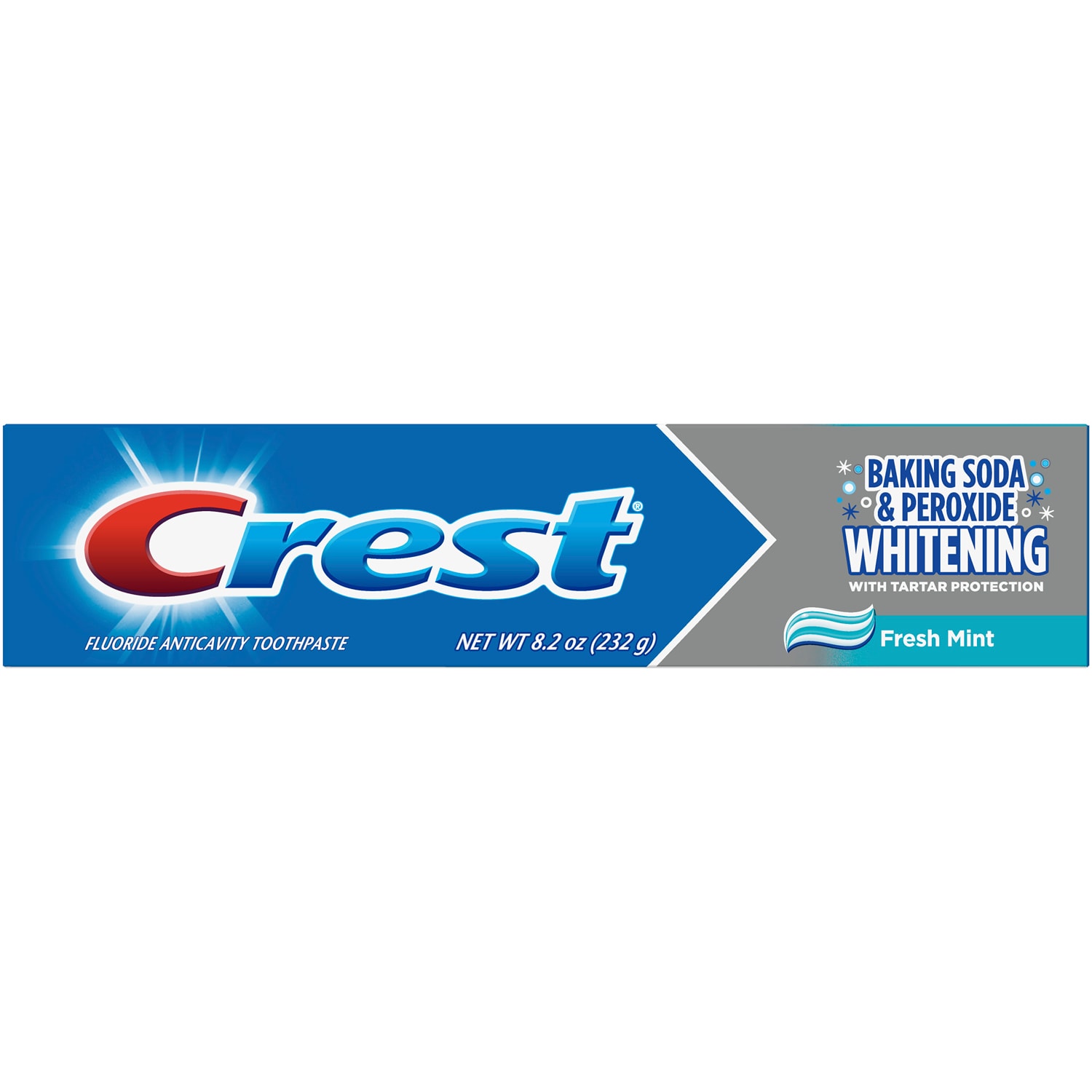 Crest Baking Soda and Peroxide Whitening with Tartar Protection Striped Toothpaste, Fresh Mint