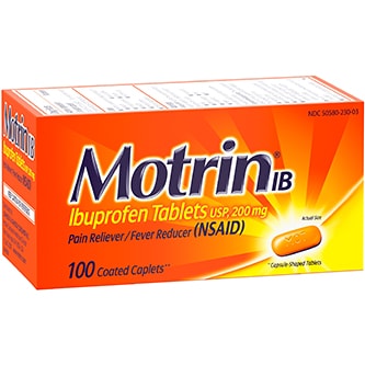 Motrin Ibuprofen Tablets, 200mg