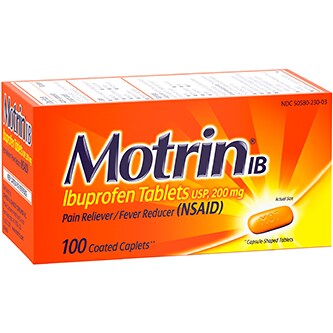 Motrin Ibuprofen Tablets, 200mg