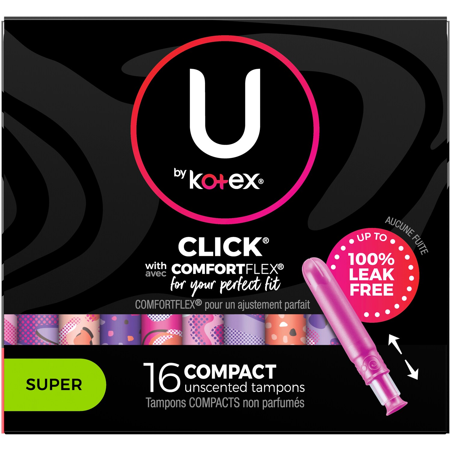 Kotex U by Kotex Click Tampons, Super