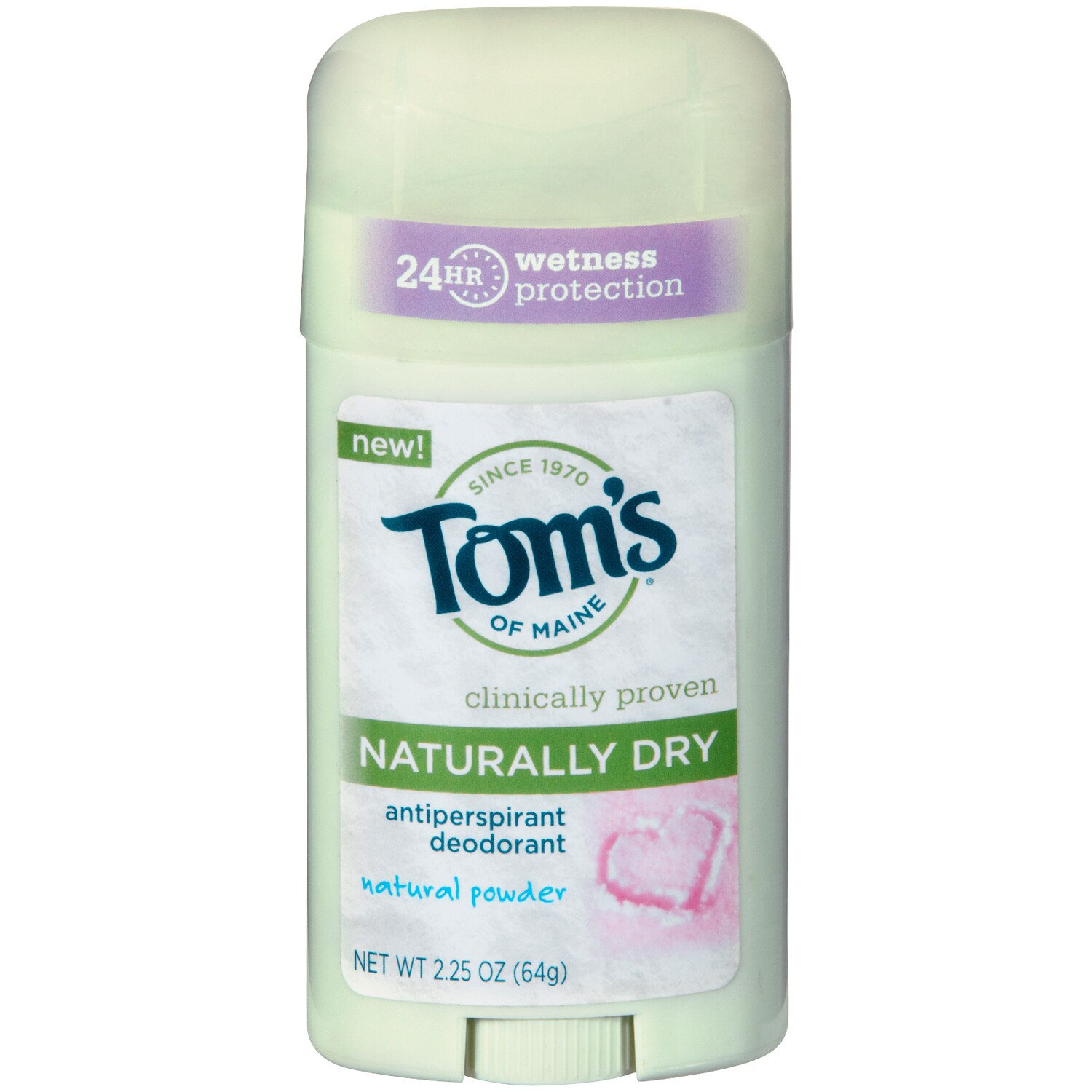 Tom's of Maine Naturally Dry Antiperspirant and Deodorant for Women, Natural Powder