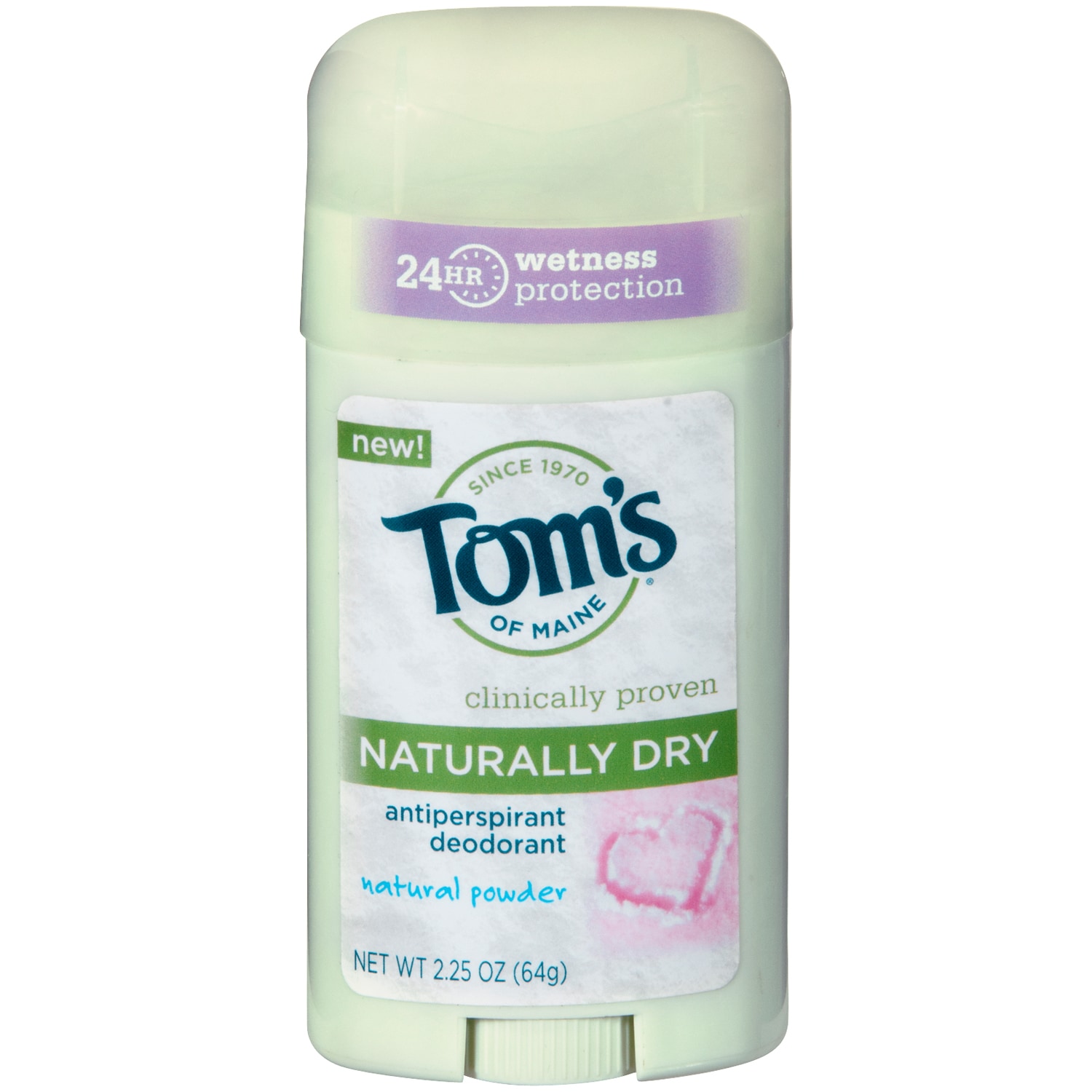Tom's of Maine Naturally Dry Antiperspirant and Deodorant for Women, Natural Powder