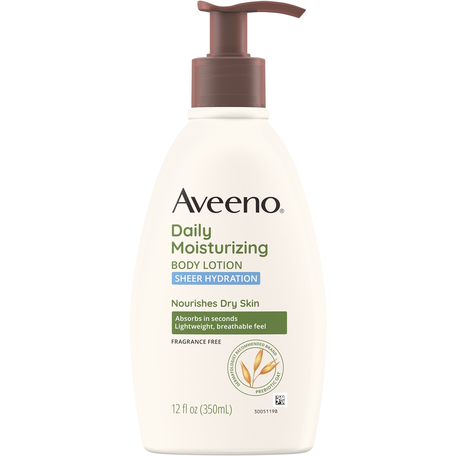 Aveeno Daily Moisturizing Sheer Hydration Body Lotion, Fragrance Free