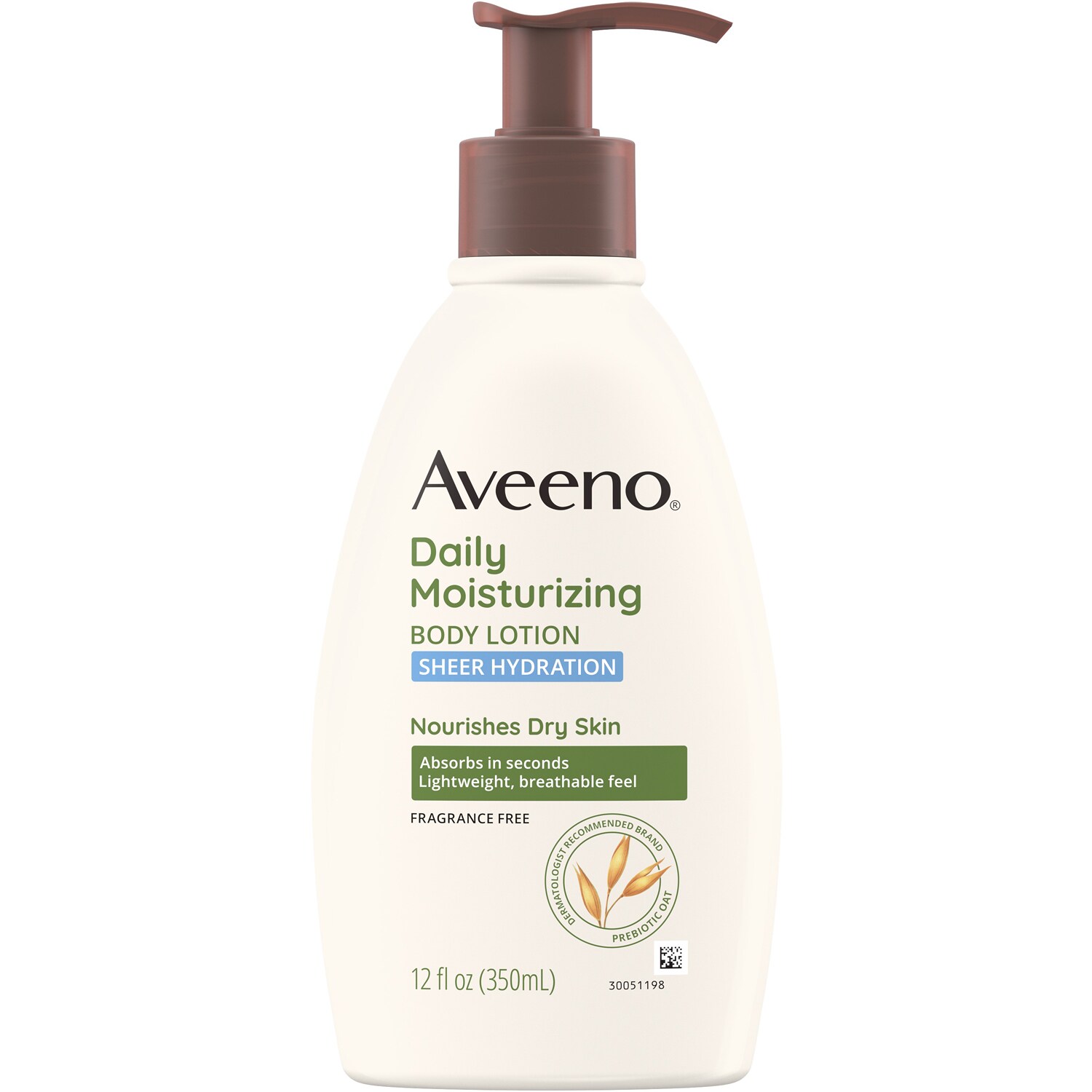 Aveeno Daily Moisturizing Sheer Hydration Body Lotion, Fragrance Free