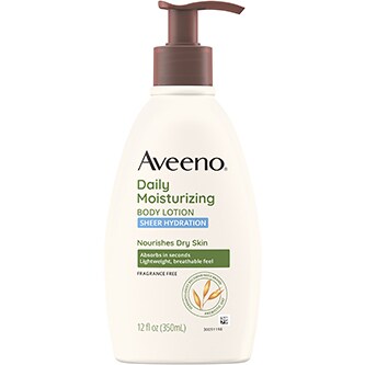 Aveeno Daily Moisturizing Sheer Hydration Body Lotion, Fragrance Free