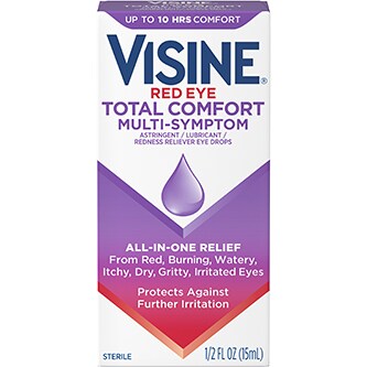 Visine Red Eye Total Comfort Multi-Symptom Relief Eye Drops