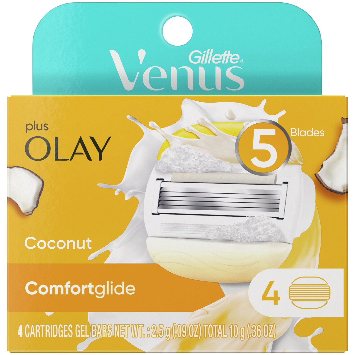 Gillette Venus ComfortGlide with Olay Cartridges, Coconut
