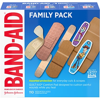 Band-Aid Adhesive Bandages, Assorted Sizes, Family Pack