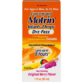 Motrin Concentrated Infants' Drops, Original Berry Flavor