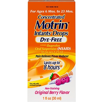 Motrin Concentrated Infants' Drops, Original Berry Flavor