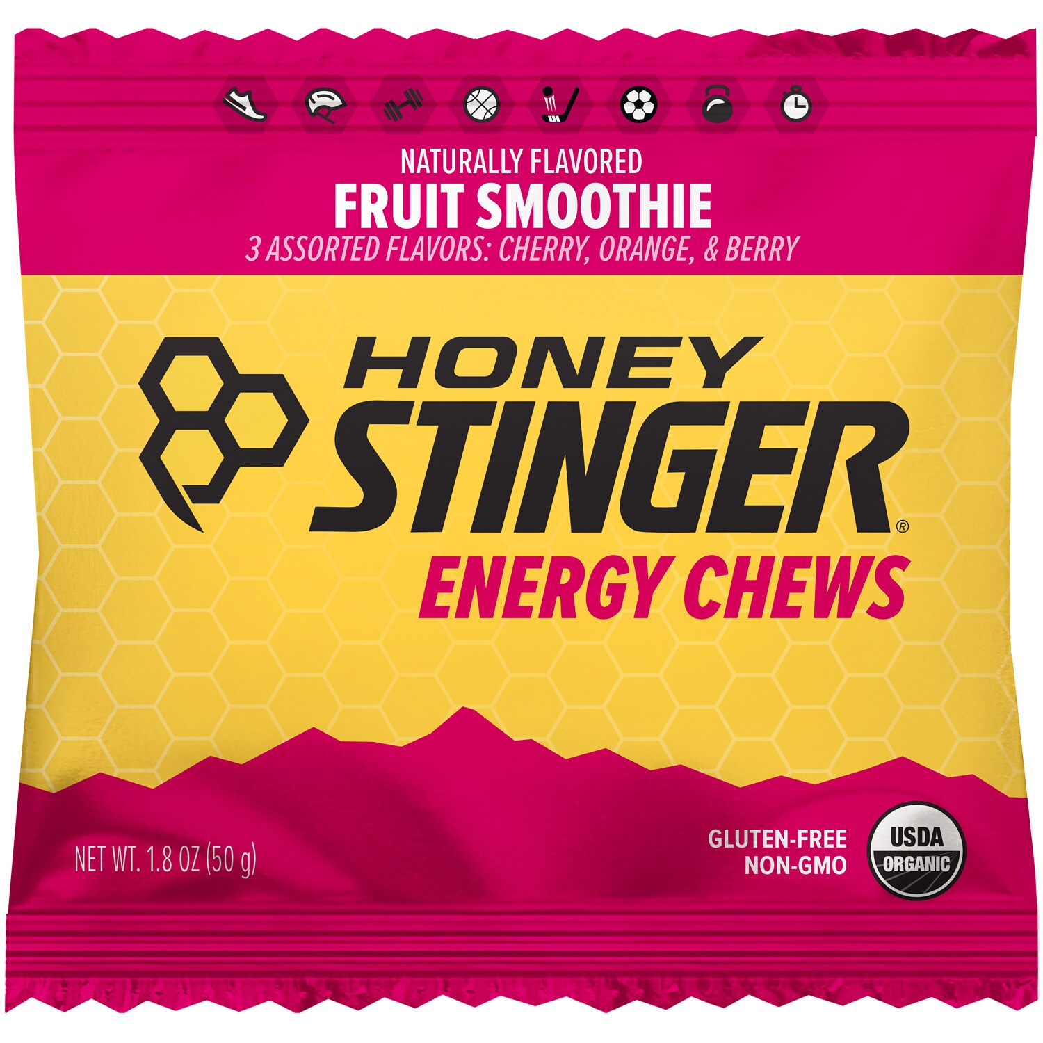 Honey Stinger Organic Energy Chews, Fruit Smoothie