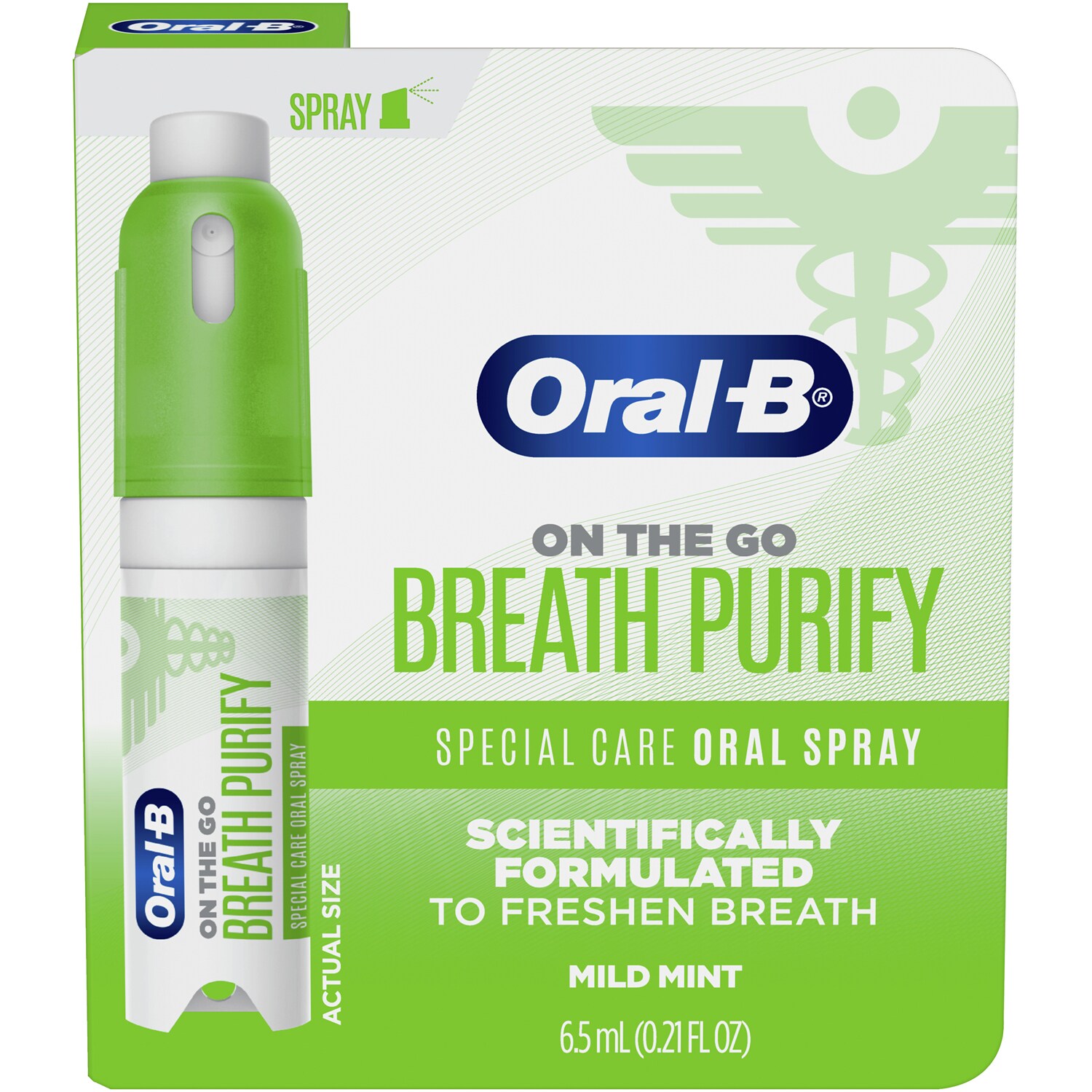 Oral-B On-the-Go Breath Purify Oral Spray, Mild Mint