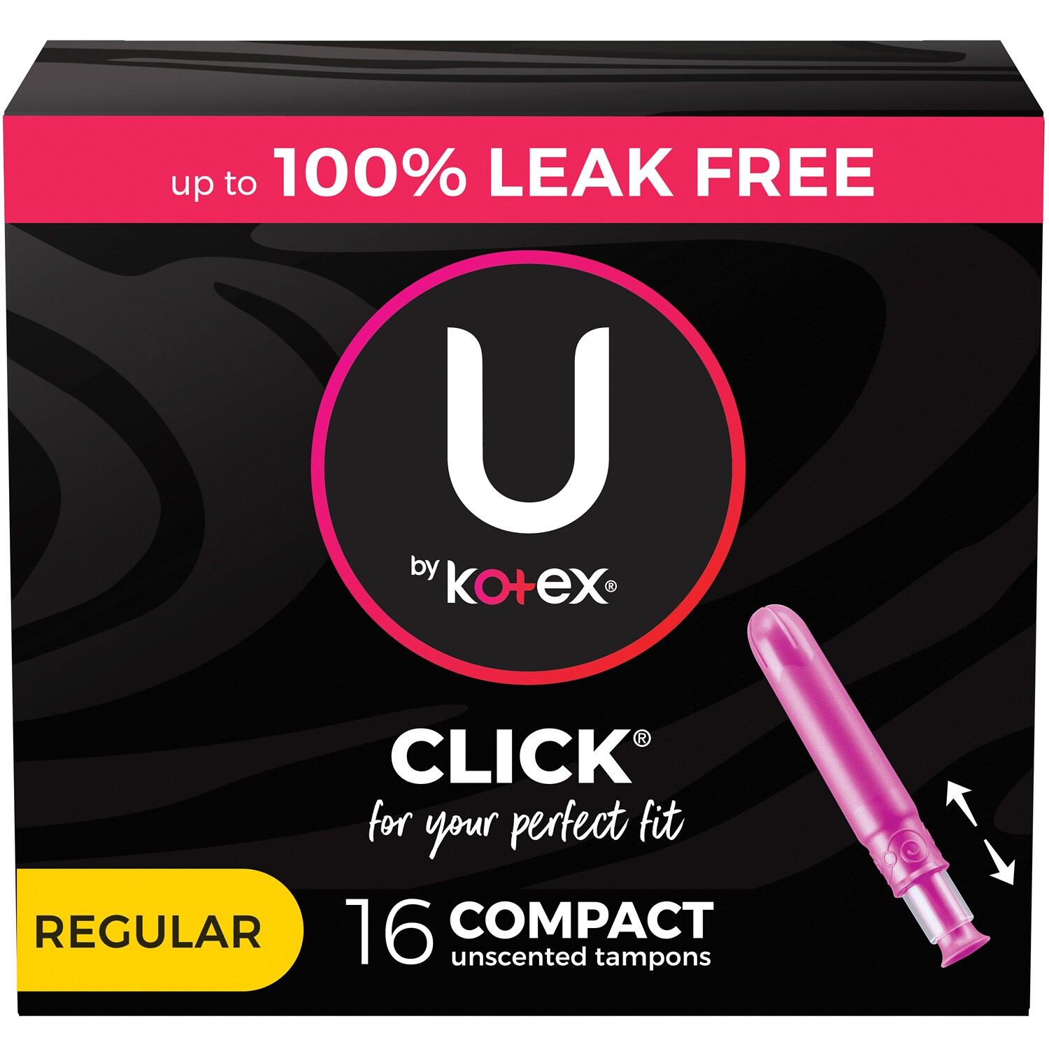 Kotex U by Kotex Click Tampons, Regular