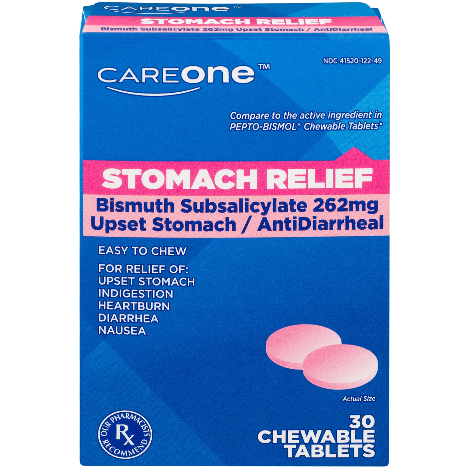 CareOne Stomach Relief Chewable Tablets