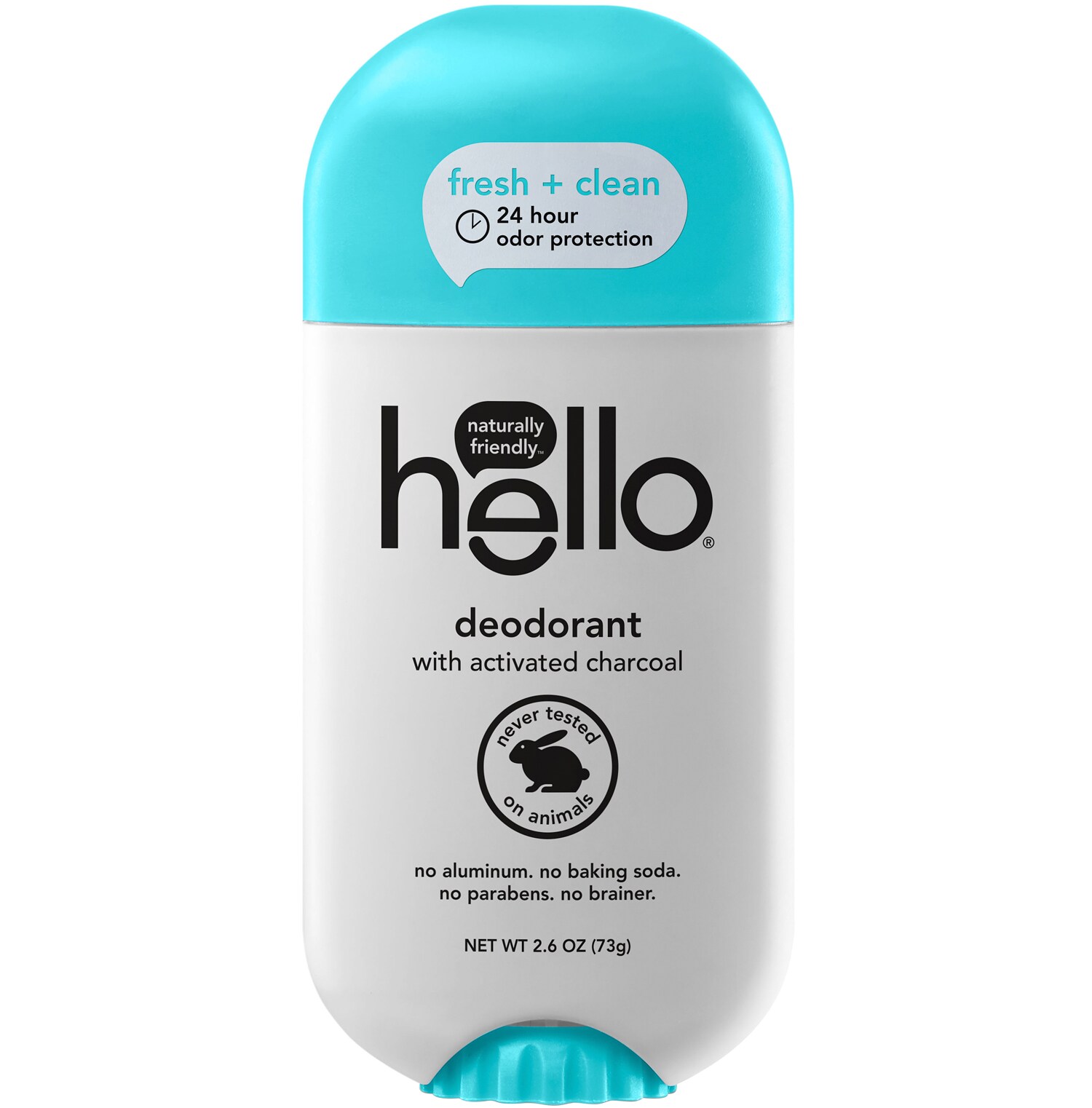Hello Deodorant with Activated Charcoal, Fresh + Clean