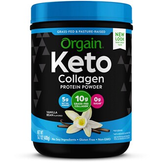 Orgain Keto Collagen Protein Powder, Vanilla Bean