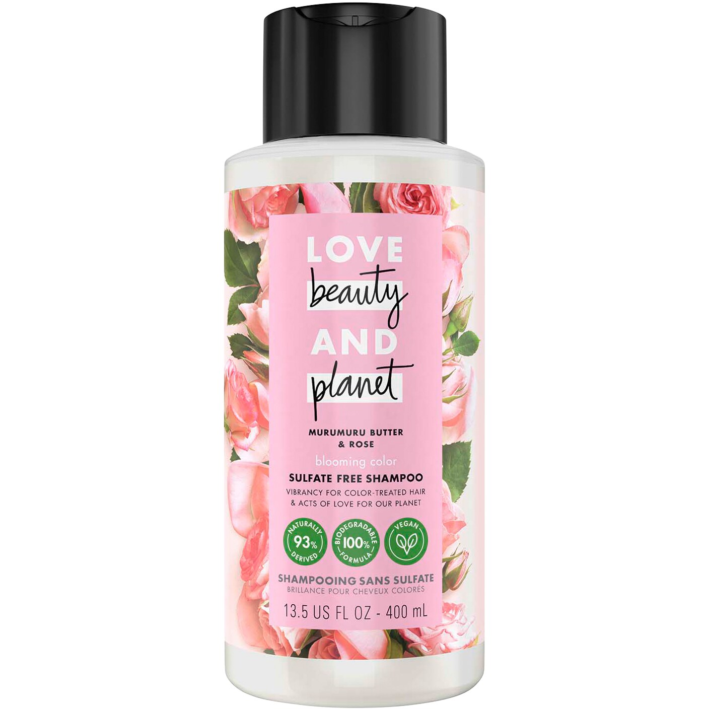 Love Beauty and Planet Blooming Color Shampoo, Murumuru Butter & Rose