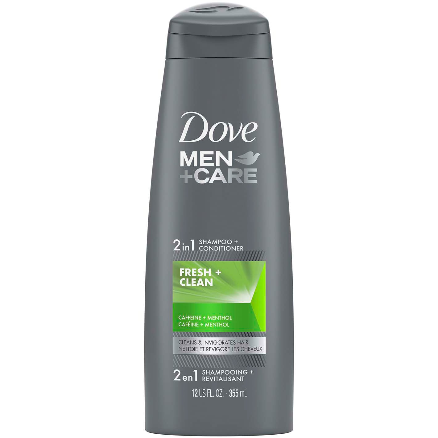 Dove Men+Care 2 in 1 Shampoo & Conditioner, Fresh & Clean with Caffeine