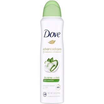 Dove Advanced Care Dry Spray Antiperspirant Deodorant, Cool Essentials