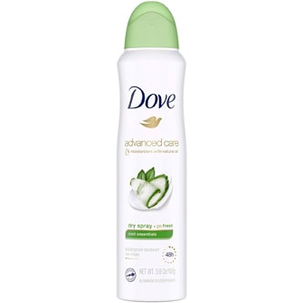Dove Advanced Care Dry Spray Antiperspirant Deodorant, Cool Essentials