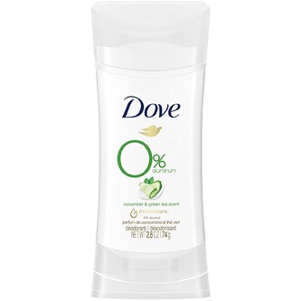 Dove 0% Aluminum Deodorant, Cucumber & Green Tea