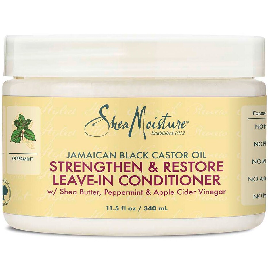 SheaMoisture Strengthen & Restore Leave-In Conditioner, Jamaican Black Castor Oil