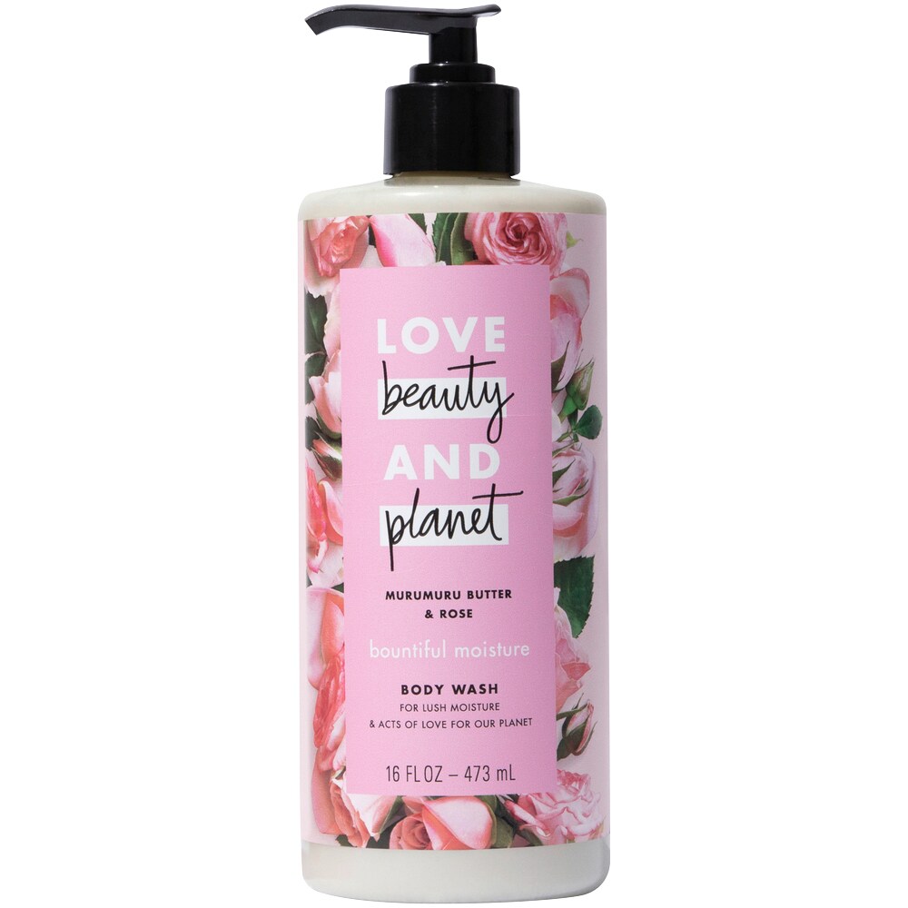 Love Beauty and Planet Bountiful Moisture Body Wash, Murumuru Butter & Rose