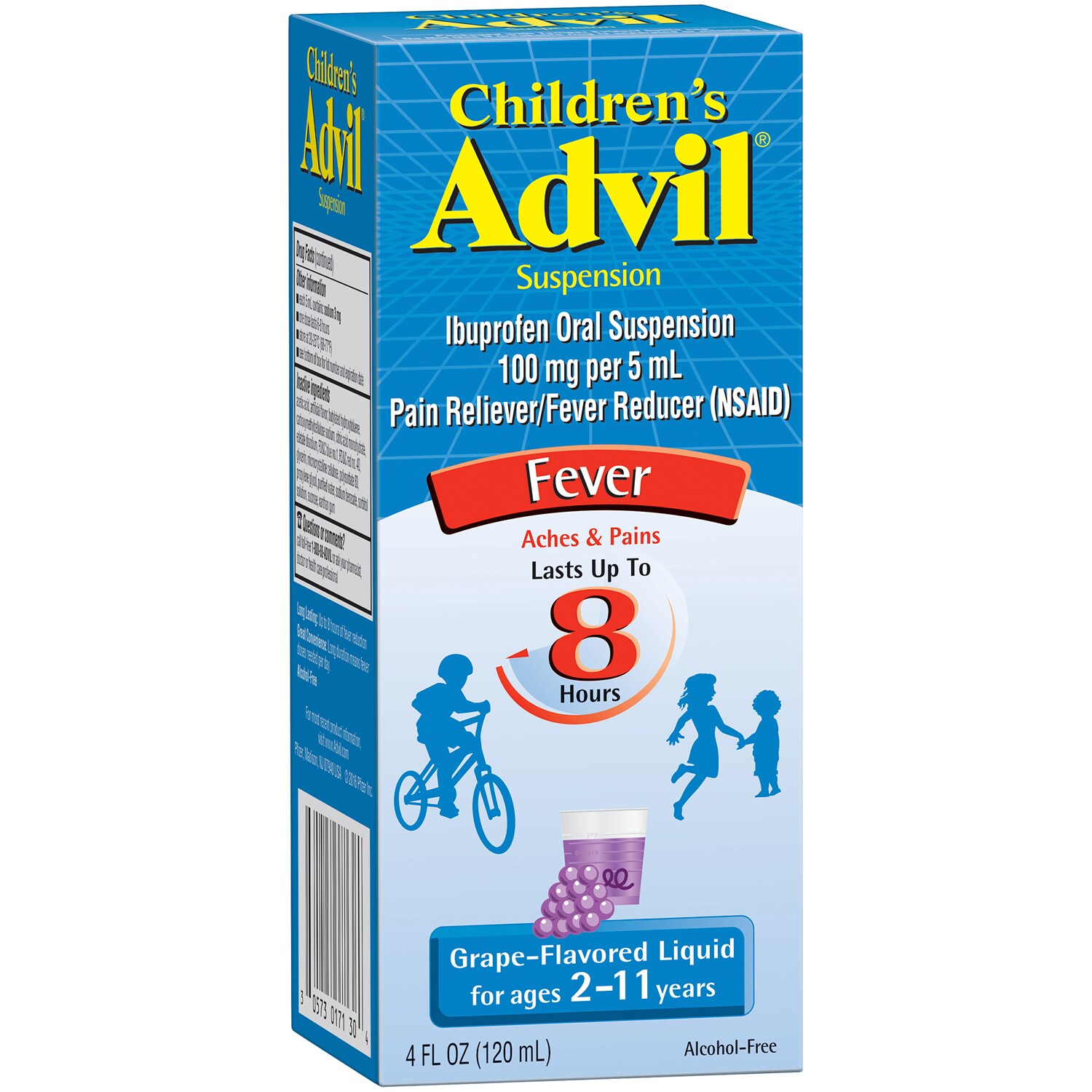 Advil Children's Liquid Ibuprofen Oral Suspension, Grape