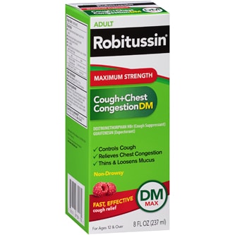 Robitussin Adult Maximum Strength Cough + Chest Congestion DM