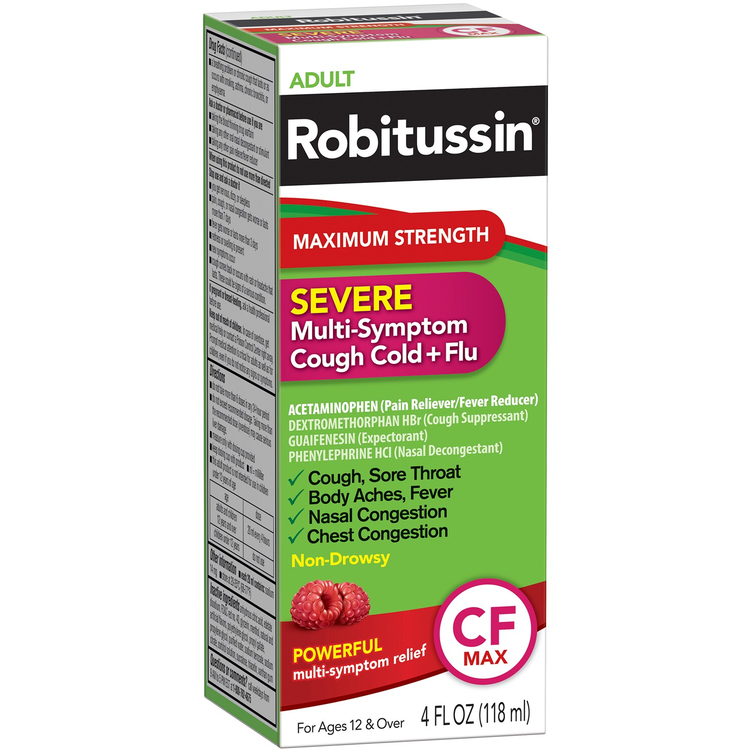 Robitussin Adult Maximum Strength Severe Multi-Symptom Cough, Cold + Flu