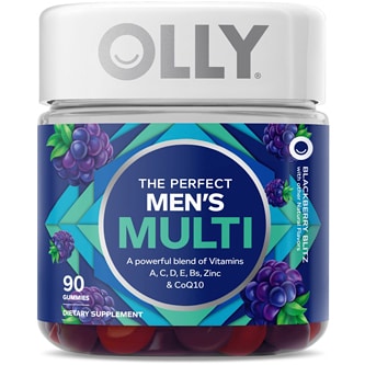 Olly The Perfect Men's Multi Gummies, Blackberry Blitz