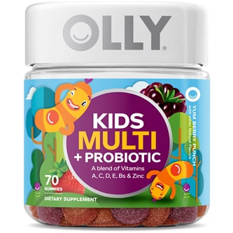 Olly Kids Multi + Probiotic Gummies, Yum Berry Punch