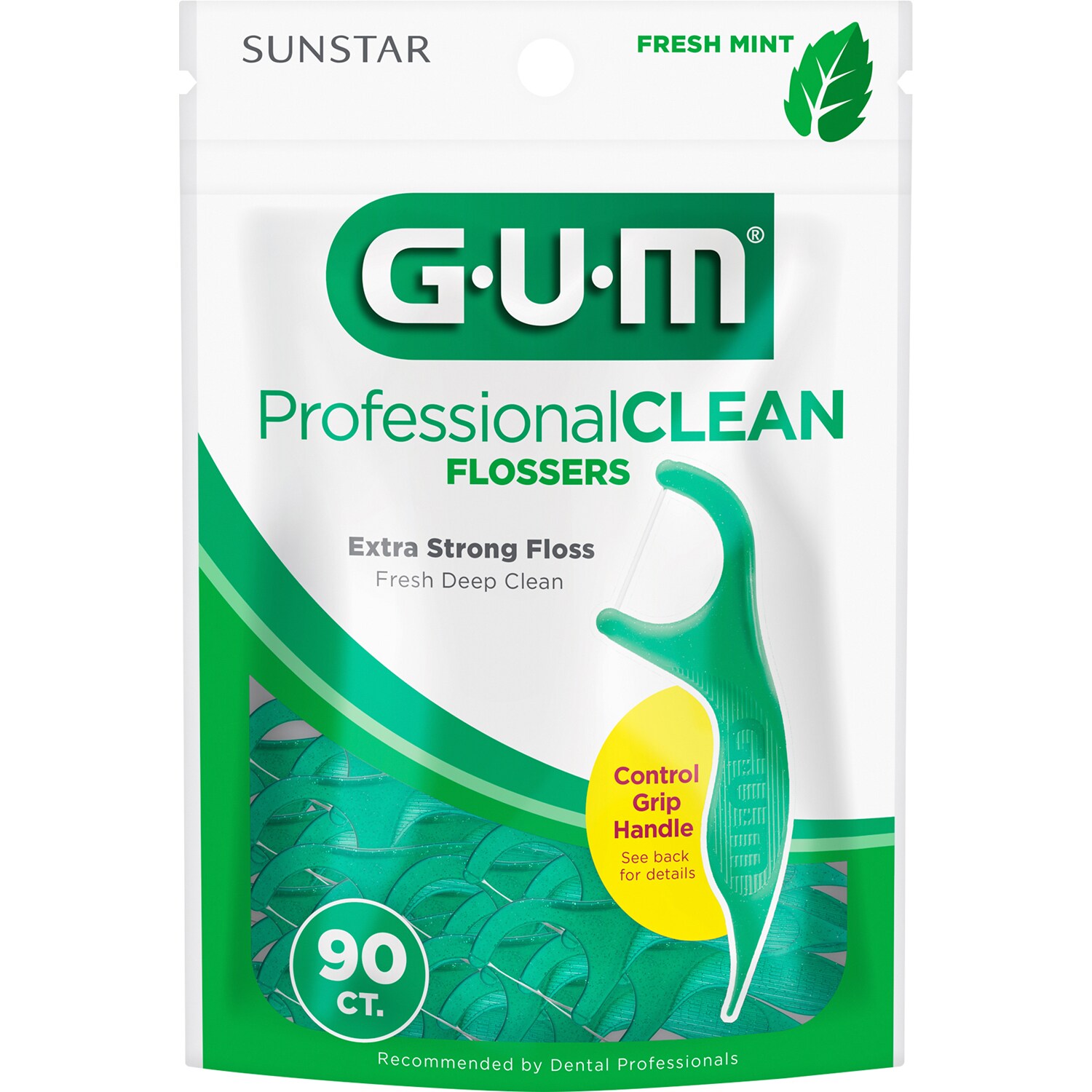 GUM Professional Clean Extra Strong Flossers, Fresh Mint