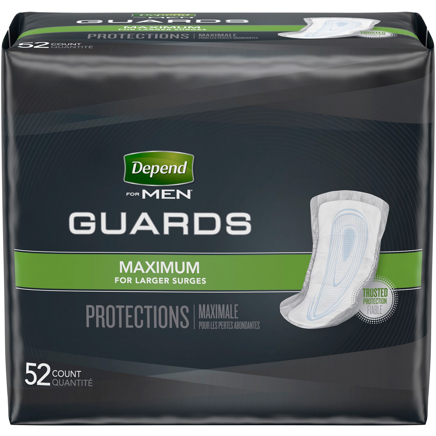 Depend Guards for Men, Maximum Absorbency, Large Size