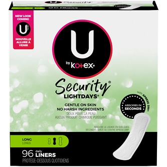 Kotex U by Kotex Security Lightdays Liners, Long