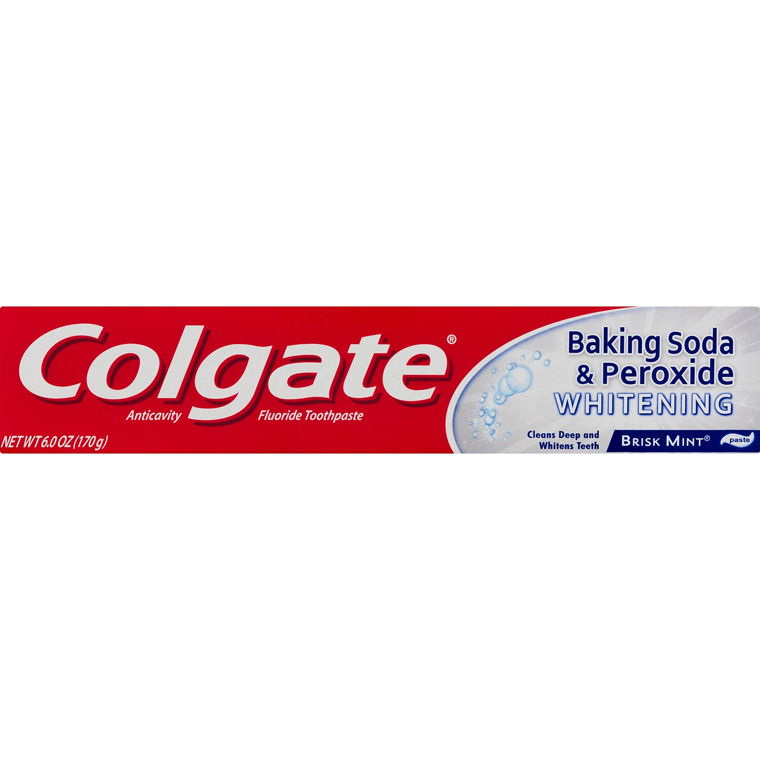Colgate Baking Soda & Peroxide Whitening Toothpaste, Brisk Mint