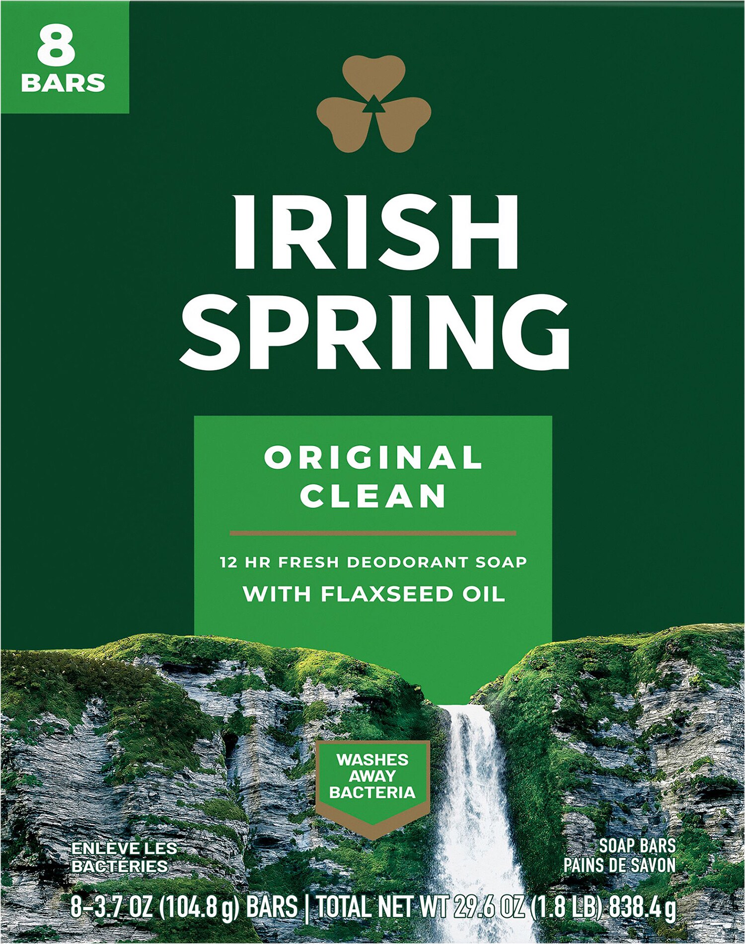 Irish Spring Bar Soap, Original Clean