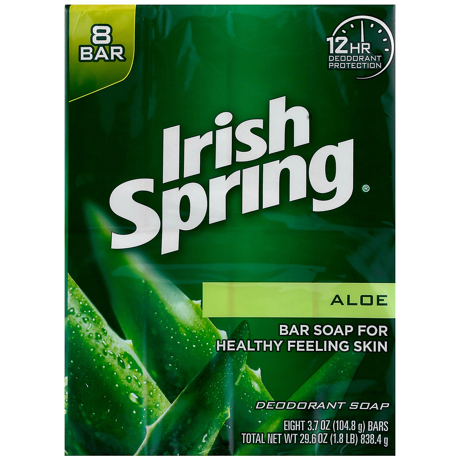 Irish Spring Bar Soap, Aloe