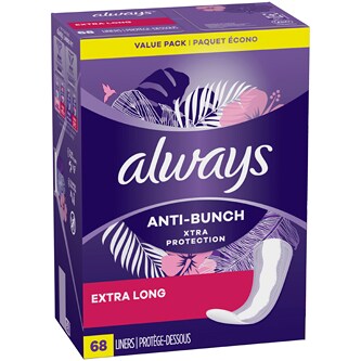 Always Anti-Bunch Xtra Protection Extra Long Liners