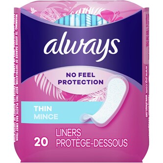 Always No Feel Protection Thin Liners