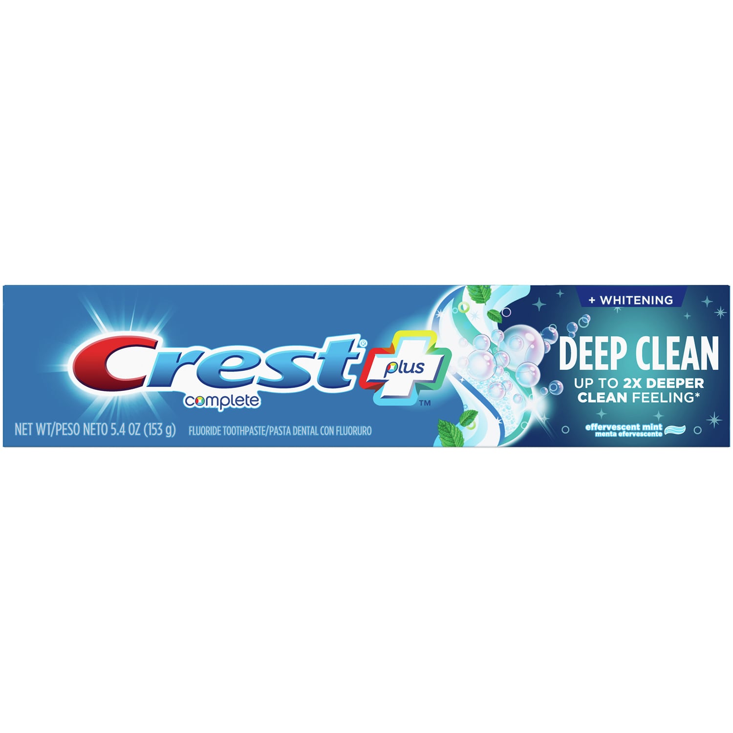 Crest Complete Deep Clean Toothpaste, Effervescent Mint