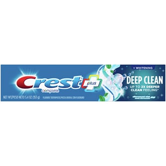 Crest Complete Deep Clean Toothpaste, Effervescent Mint
