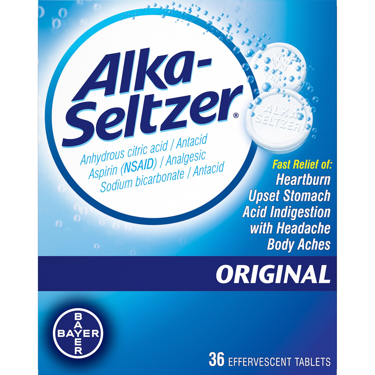Alka-Seltzer Effervescent Tablets, Original