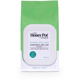 The Honey Pot Company Wipes, Cucumber Aloe