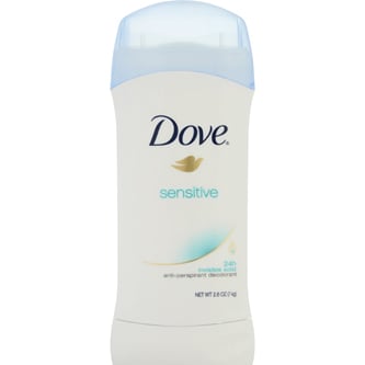 Dove Invisible Solid Antiperspirant and Deodorant, Sensitive